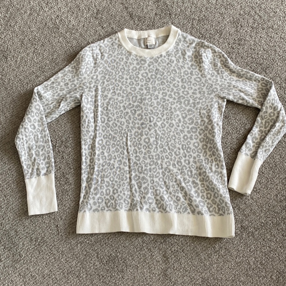 Animal print sweater